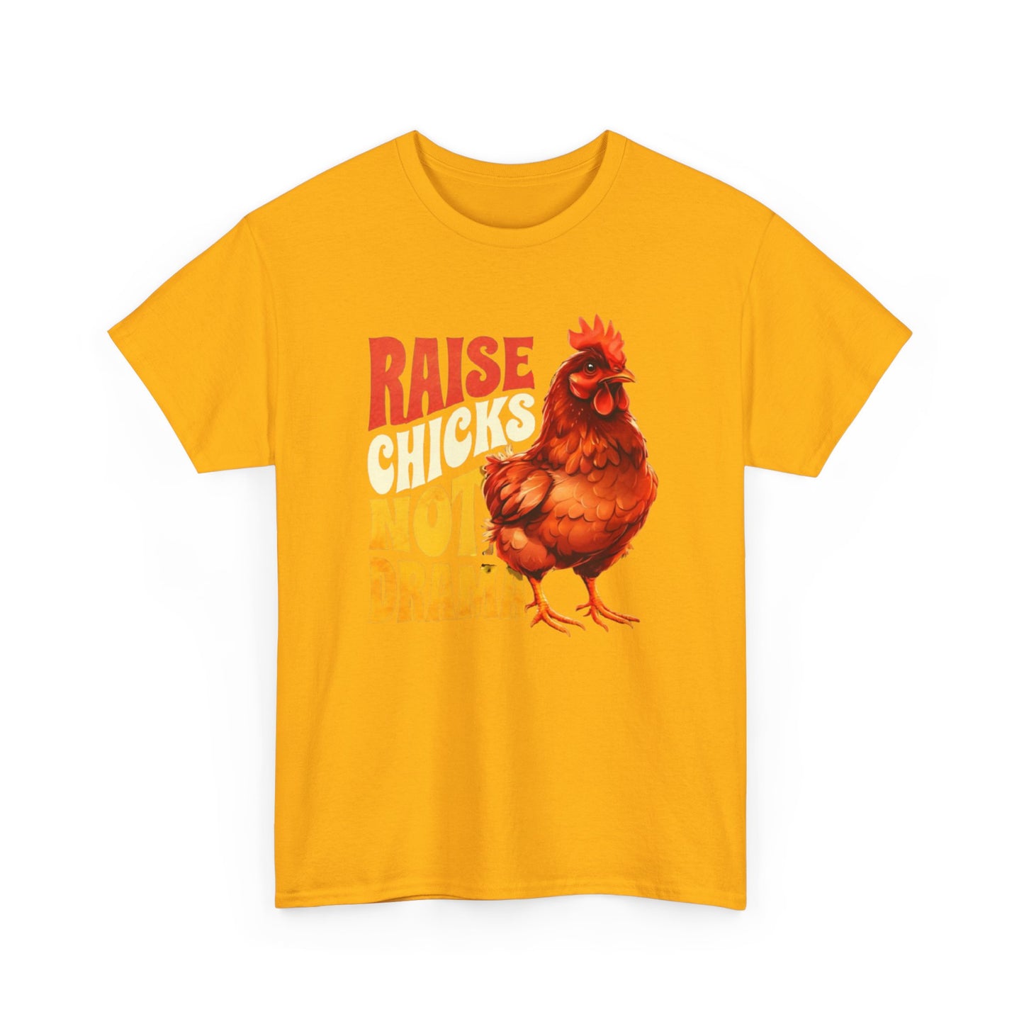 Chicken Lover Unisex Tee, Raise Chickens Not Drama T-Shirt, Farm Animal Graphic Shirt, Funny Hen Rooster Top, Country Life Apparel