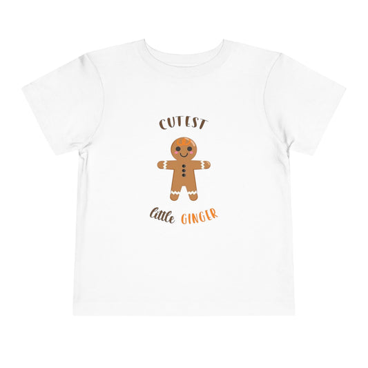 Cutest Little Ginger Shirt, Custom Christmas Family Outfits,  Holiday Matching Shirts, Gingerbread Man Tee, Xmas Gift, Baby Onesie