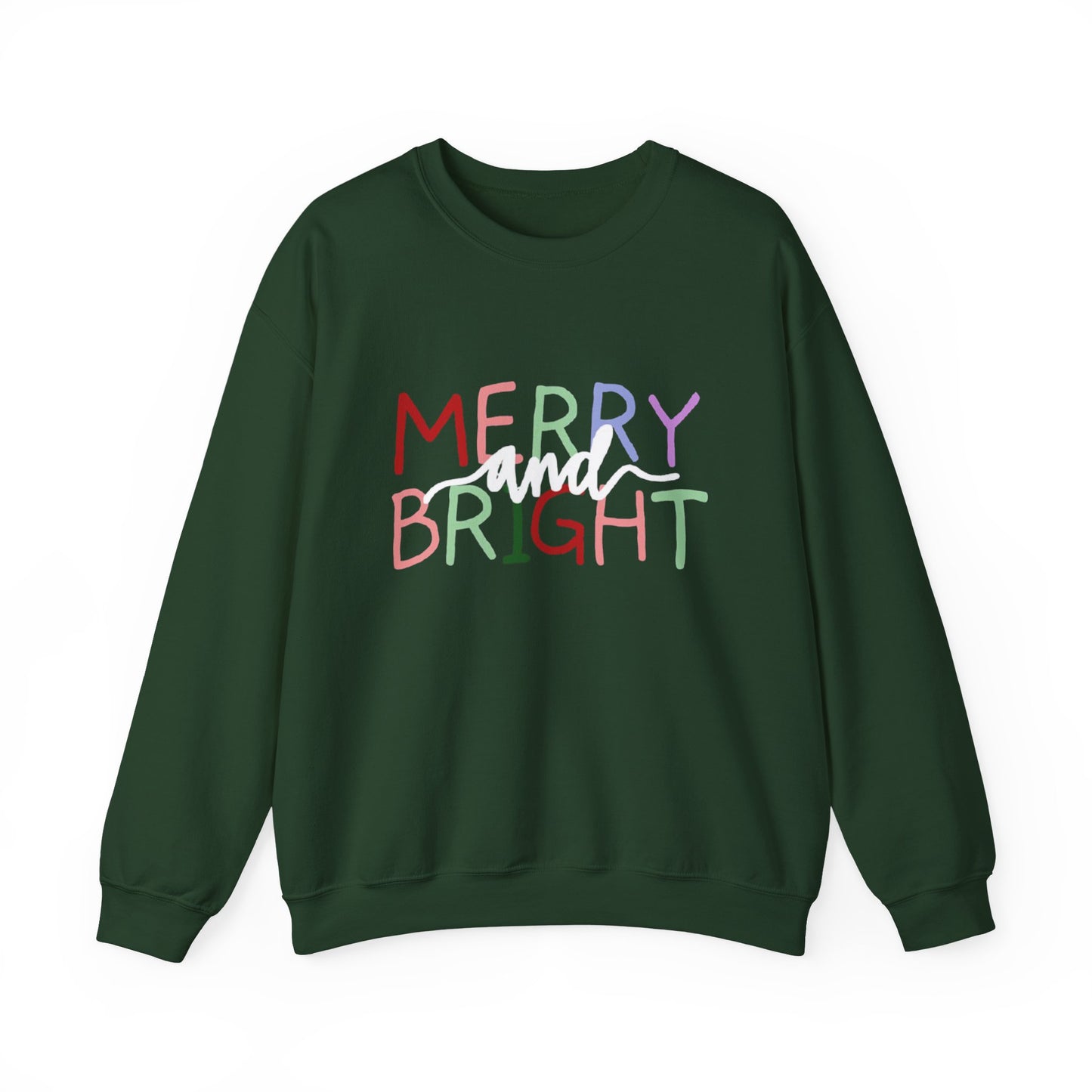 Merry and Bright Holiday Sweatshirt | Christmas Crewneck