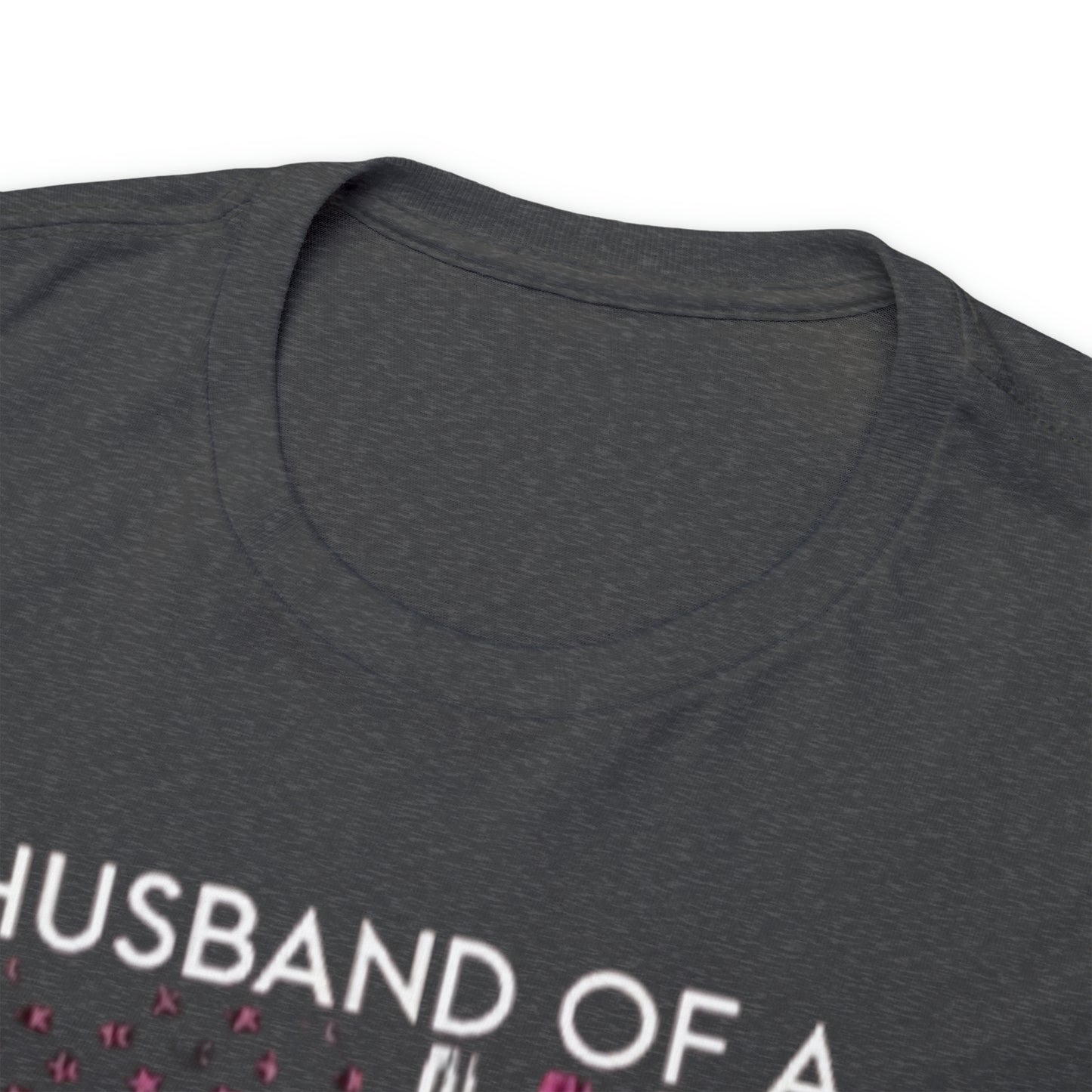 Husband of cancer awareness Unisex Heavy Cotton Tee