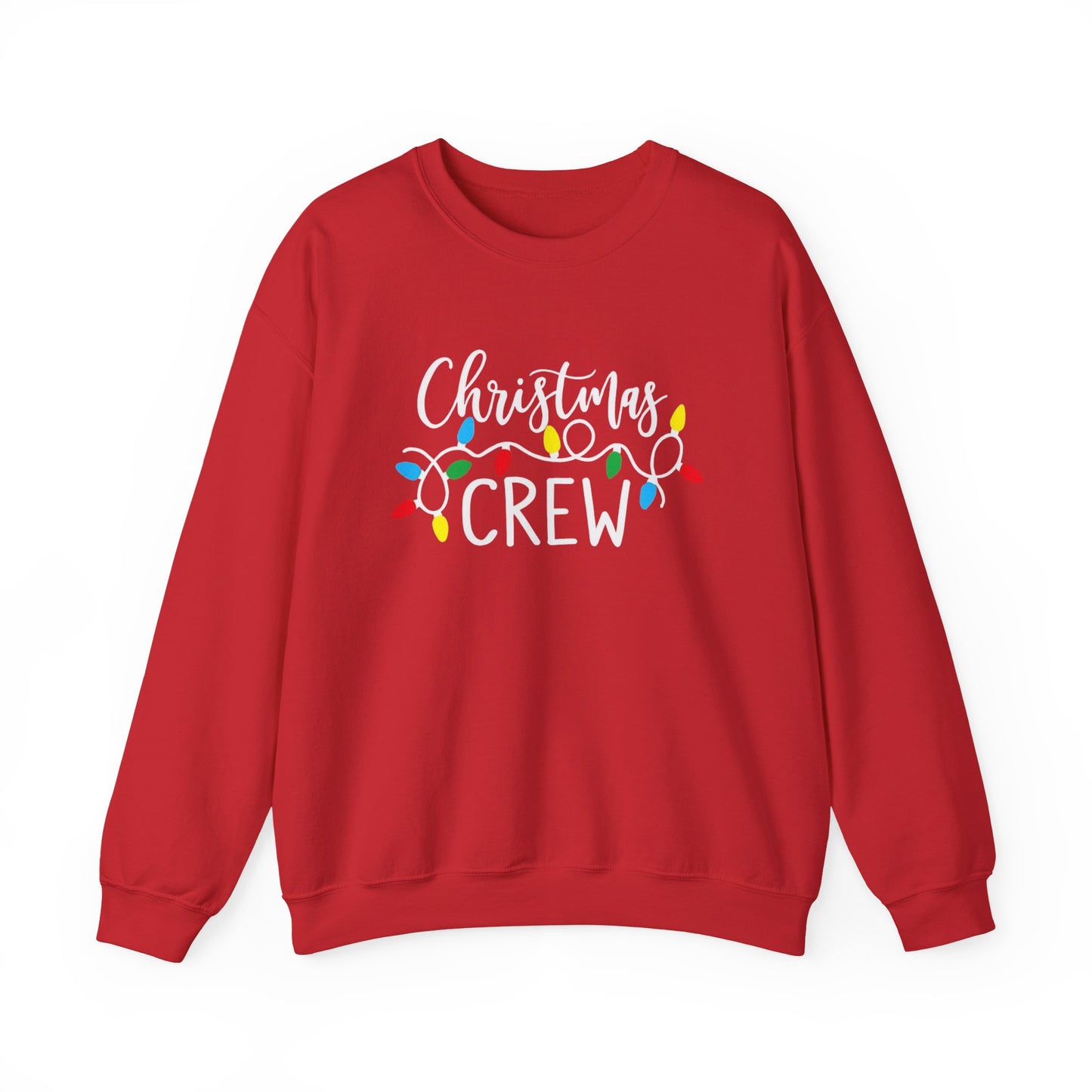 Christmas Crew sweatshirt Matching Family Christmas Shirts Holiday Lights Graphic Tee Cute Xmas Shirt for Women Festive Holiday Party top