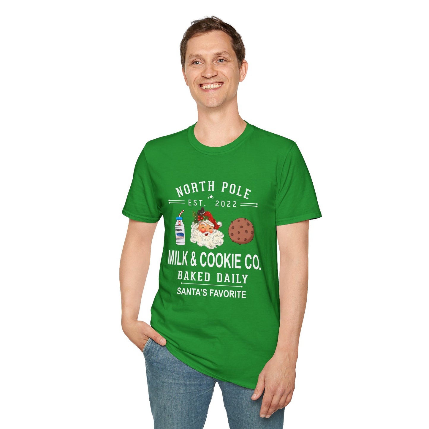 Funny 'Propofol' Milk and Cookies Co Unisex Softstyle T-Shirt for nurse, nurse aesthetic, anesthesiologist, medical humor apparel,