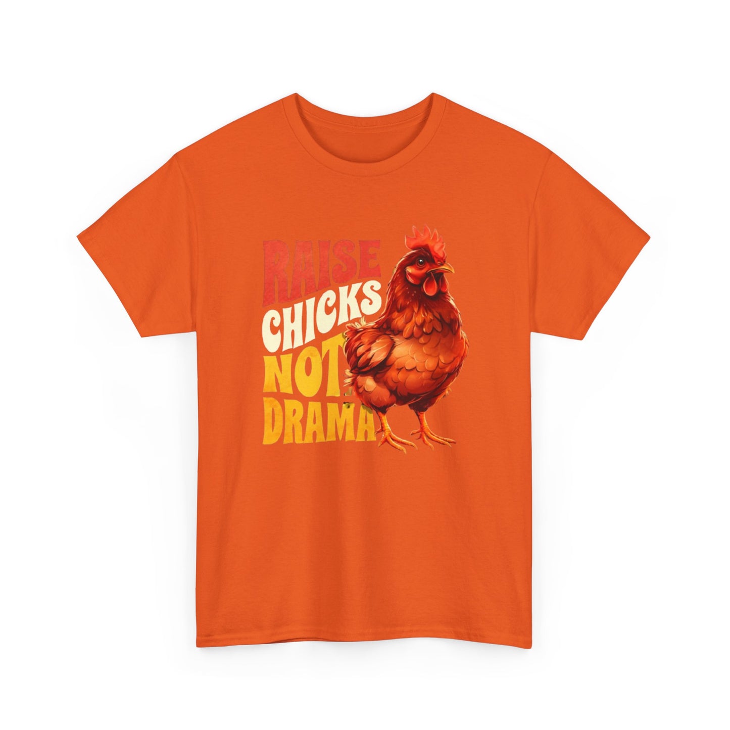 Chicken Lover Unisex Tee, Raise Chickens Not Drama T-Shirt, Farm Animal Graphic Shirt, Funny Hen Rooster Top, Country Life Apparel