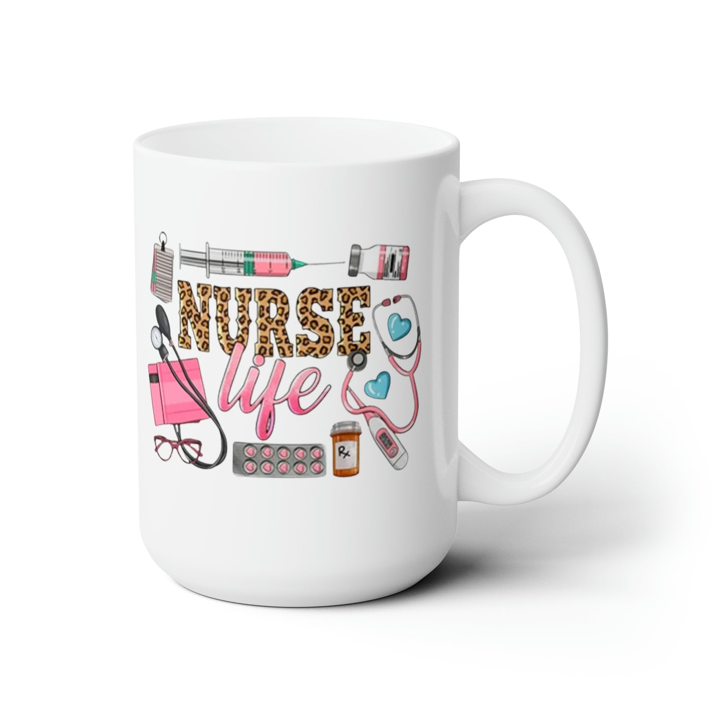 Nurse Ceramic Mug 15oz contact seller for left handed mug