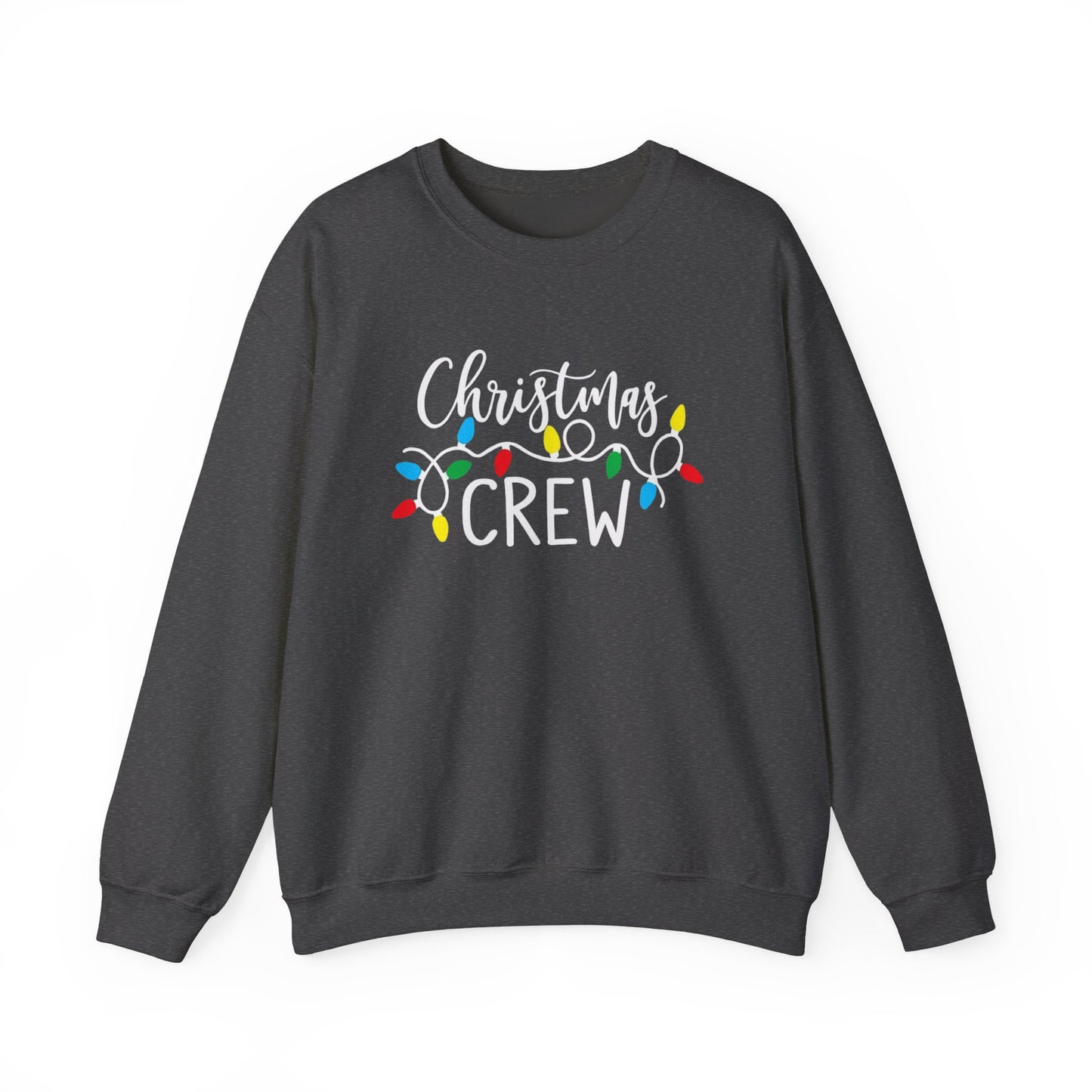 Christmas Crew sweatshirt Matching Family Christmas Shirts Holiday Lights Graphic Tee Cute Xmas Shirt for Women Festive Holiday Party top