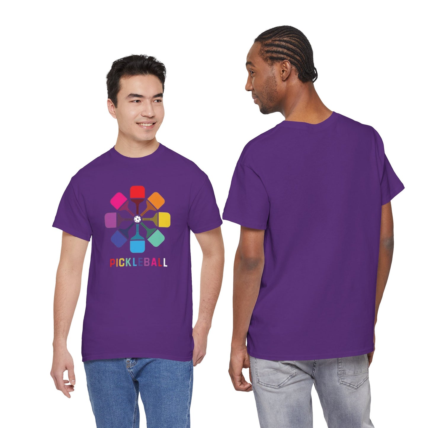 Pickleball paddle T shirt Heavy Cotton Tee