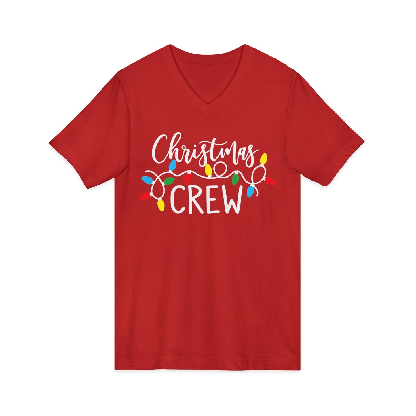 Christmas Crew Shirt  Matching Christmas Family T-Shirts  Holiday Lights Graphic Tee  Cute Xmas Shirt Women  Festive Holiday Party Outfit