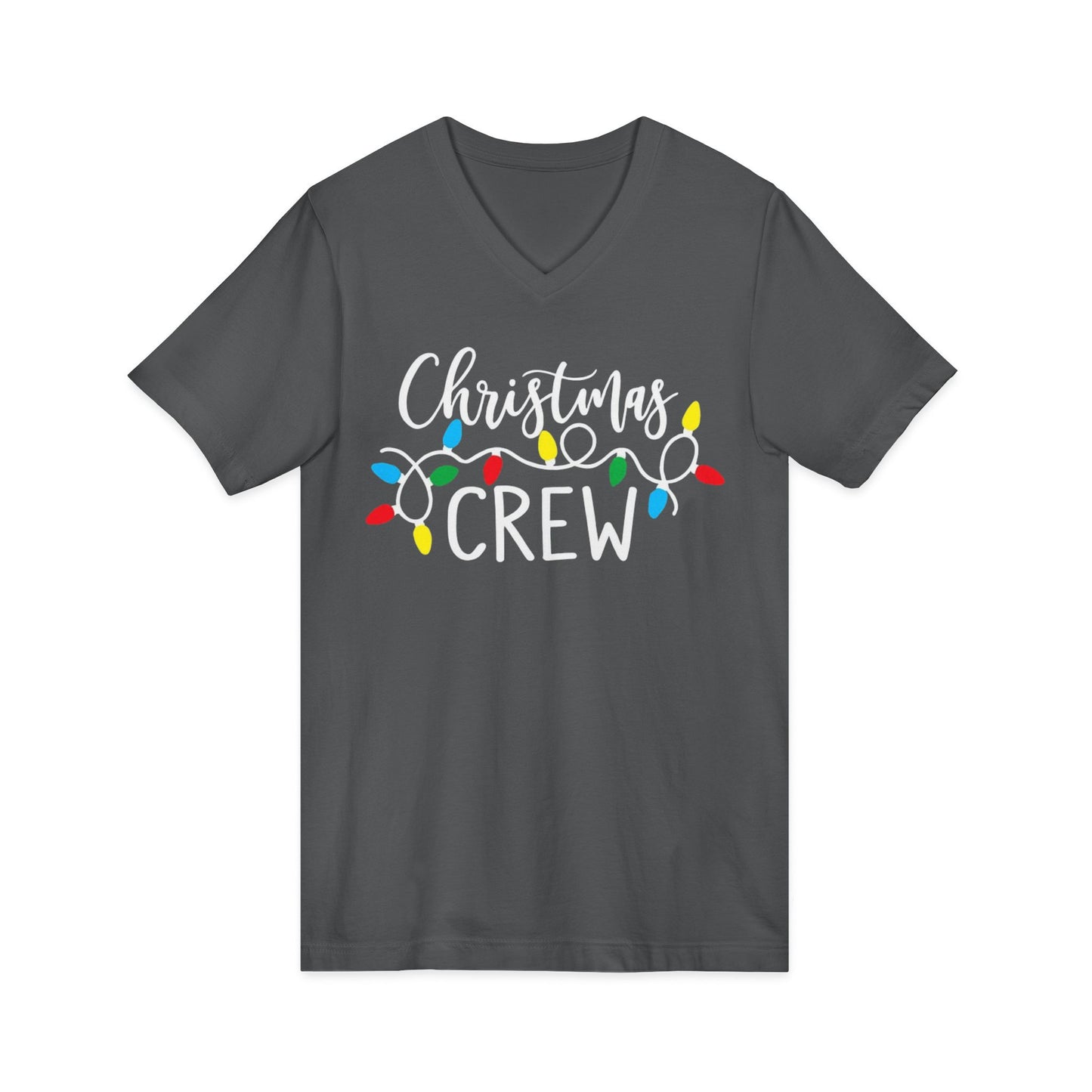 Christmas Crew Shirt  Matching Christmas Family T-Shirts  Holiday Lights Graphic Tee  Cute Xmas Shirt Women  Festive Holiday Party Outfit