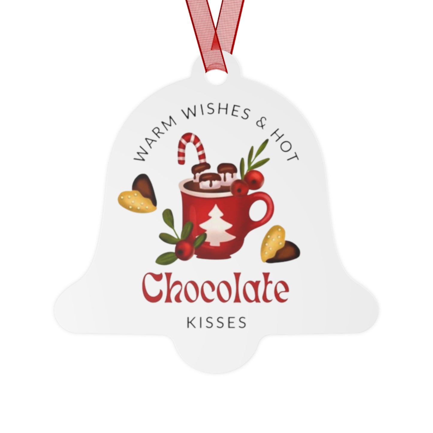 Christmas hot chocolate Metal Ornaments