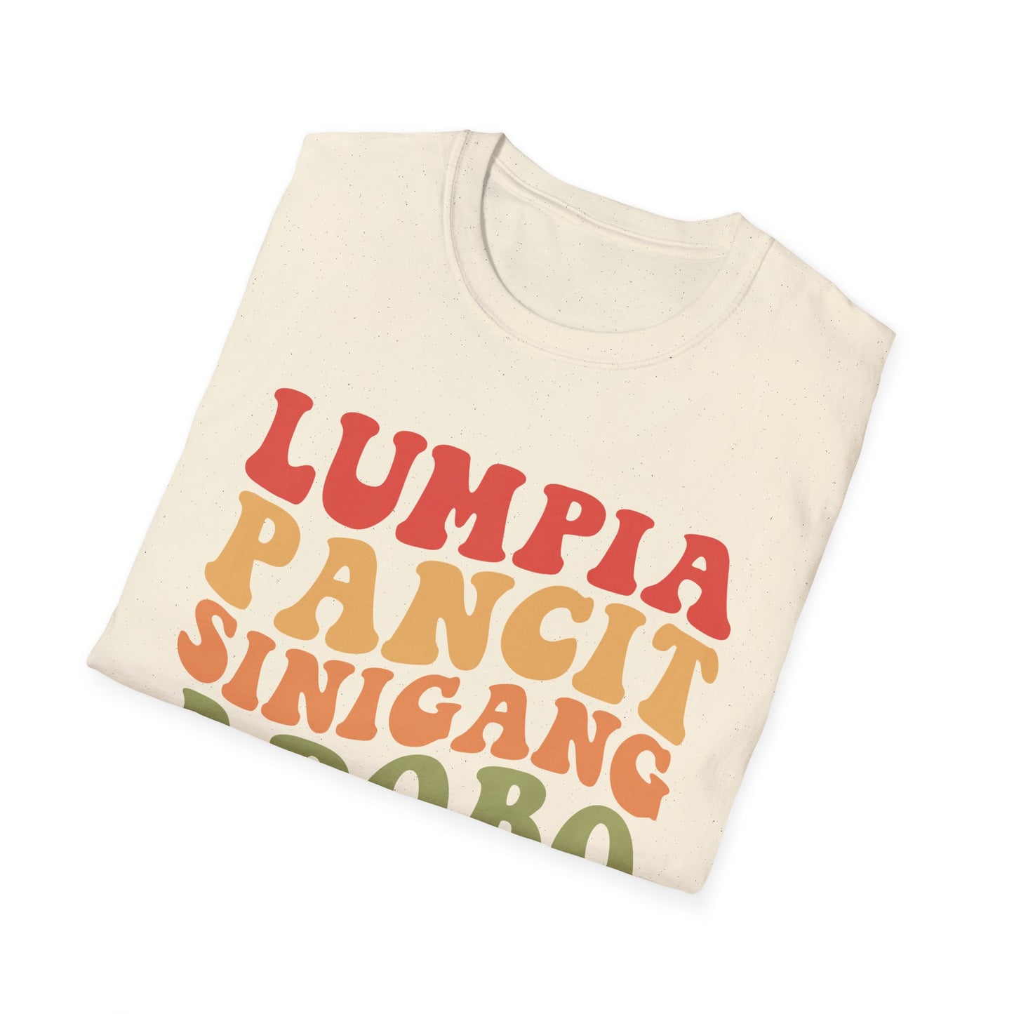 Filipino Food List T-Shirt | Filipino Pride, Lumpia Adobo Halo-Halo, Filipino Cuisine Tee
