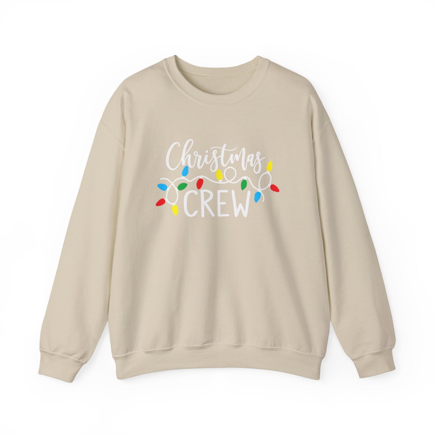 Christmas Crew sweatshirt Matching Family Christmas Shirts Holiday Lights Graphic Tee Cute Xmas Shirt for Women Festive Holiday Party top
