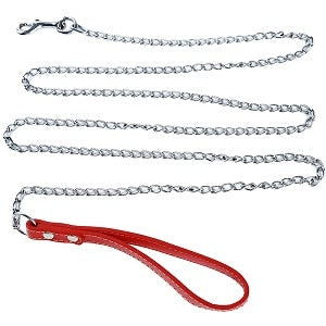 Bite Proof Heavy Duty Chain Dog Leash Pet Metal Lead Handle Trigger Hook Pet Training Collar Leash Necklace Dog Product