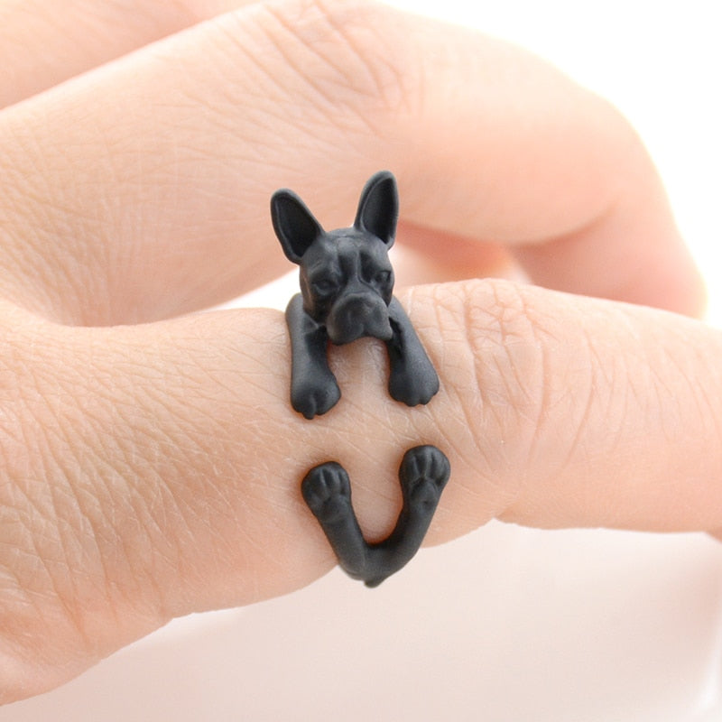 Vintage 3D Basset Hound&Labrador&Shih Tzu&Pug Rings For Women Anel Animal Ring Dog Anillos Couple Ring Men Jewelry Lover Gift