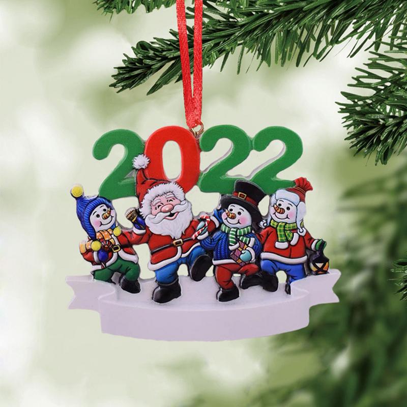 Christmas Ornaments 2022 Family Members Name Christmas Resin Pendant Customized Christmas Decorating DIY Creative Gift Christmas