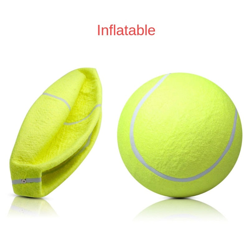 Pet Dog Toy 9.5Inch Ball Inflatable Giant Tennis Training Chewing Product Interactive Plush Stuffed Toys Dog Accessories