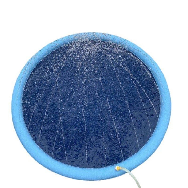 Thickened Non-Slip Pet Spray Pad Inflatable Water Spray Pad Mat Tub Summer Cool Dog Bathtub for Dogs Cooling Mat Swimming Pool