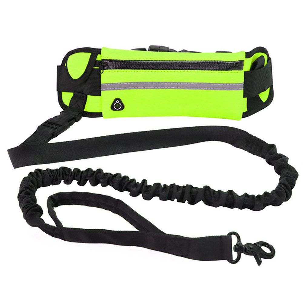 Hands-Free Running Dog Leash Nylon Pet Products Dogs Harness Collar Jogging Lead Adjustable Waist Leashes Traction Belt Rope