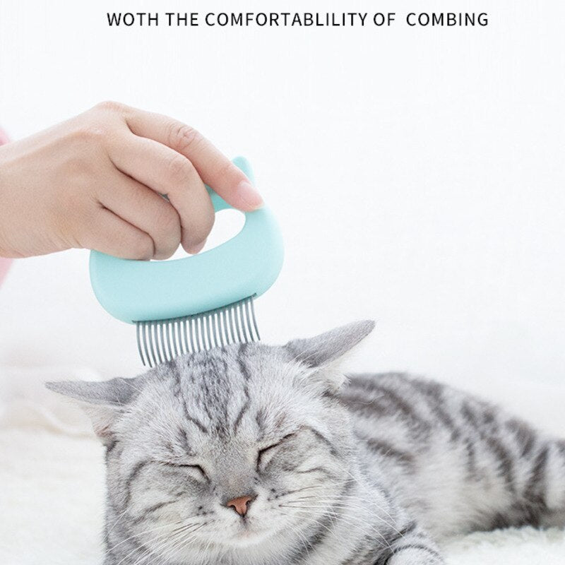 Pet Dog Cat Combs Hair Remover Brush Pet Grooming Tools Dog Massage Comb Brush Cute Handle Remove Loose Hairs Pets Cats Supplies