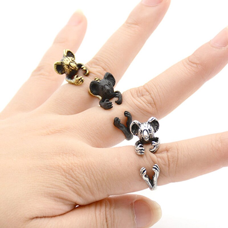 Vintage 3D Basset Hound&Labrador&Shih Tzu&Pug Rings For Women Anel Animal Ring Dog Anillos Couple Ring Men Jewelry Lover Gift