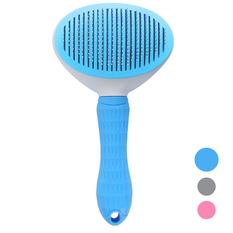 Pet Comb Cat Brush Remove Hair Stainless Steel Needle Comb for Cats Non-slip Grooming Brush Stainless Steel Dog Comb Brushes Pet