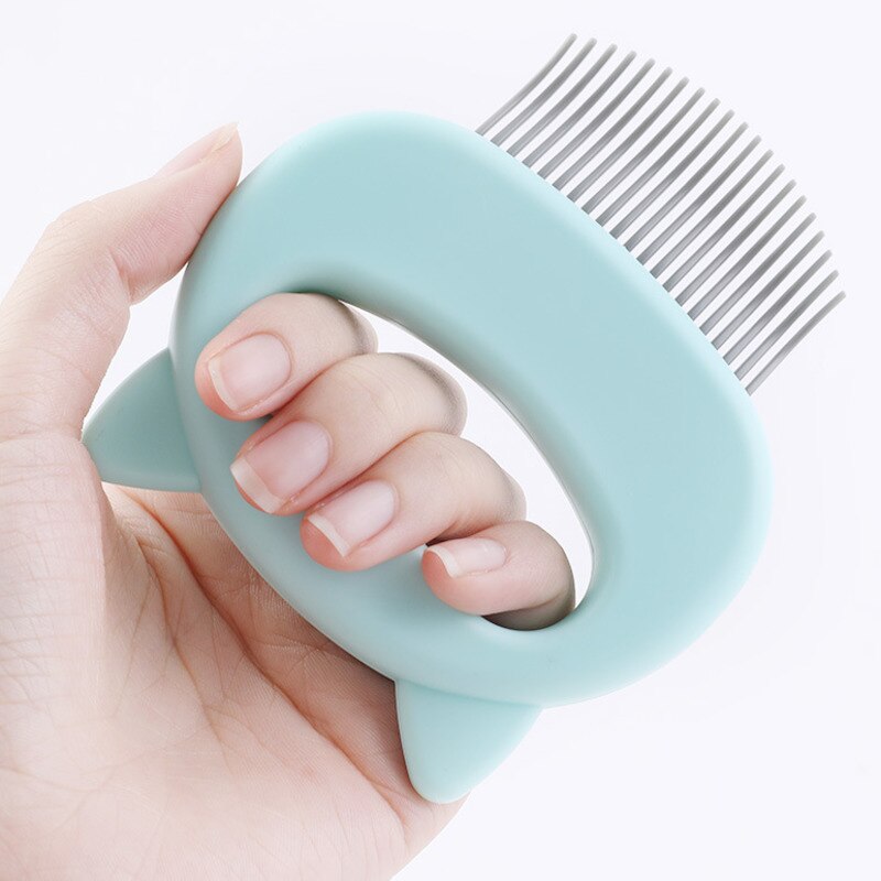 Pet Dog Cat Combs Hair Remover Brush Pet Grooming Tools Dog Massage Comb Brush Cute Handle Remove Loose Hairs Pets Cats Supplies