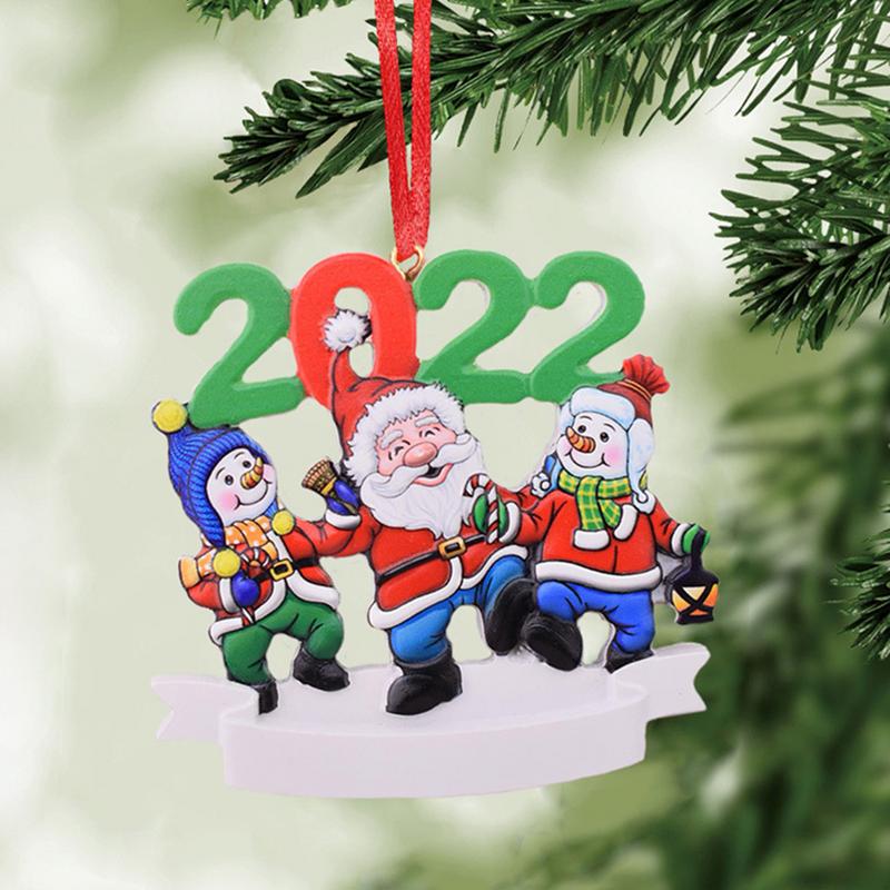 Christmas Ornaments 2022 Family Members Name Christmas Resin Pendant Customized Christmas Decorating DIY Creative Gift Christmas