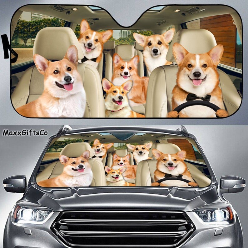 dog breed  Car SunShade, Dog Car Sun Shade, Car Accessories PHT212107A70STYLE FOR CAR