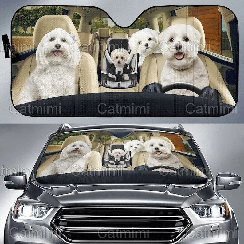 dog breed  Car SunShade, Dog Car Sun Shade, Car Accessories PHT212107A70STYLE FOR CAR