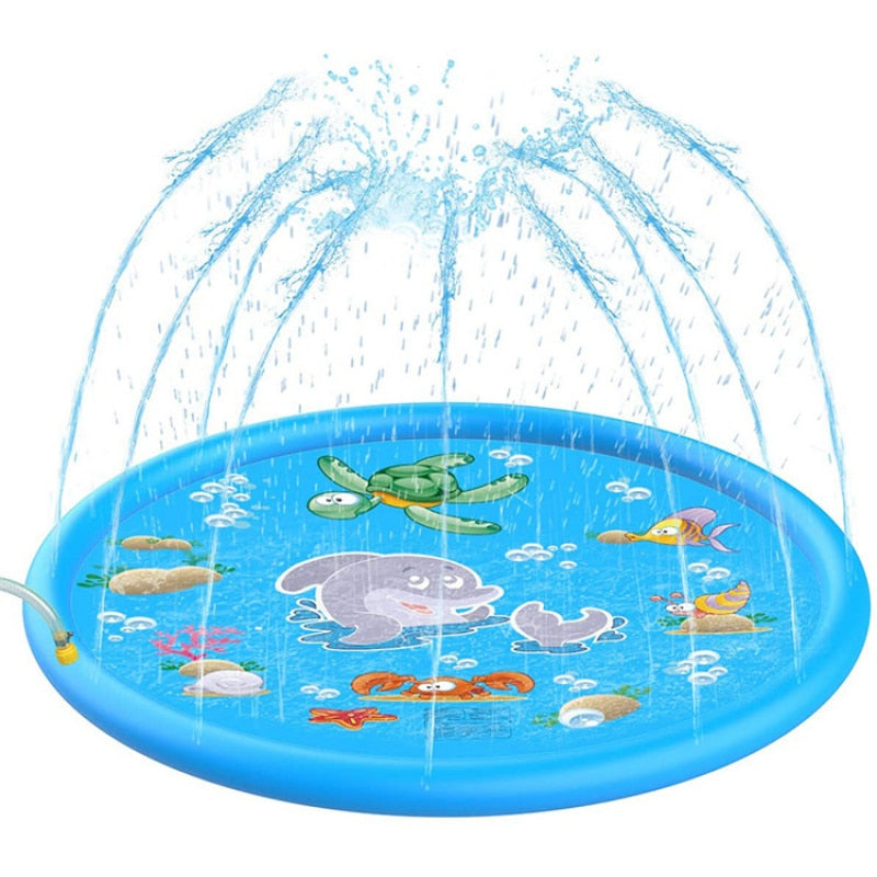 Thickened Non-Slip Pet Spray Pad Inflatable Water Spray Pad Mat Tub Summer Cool Dog Bathtub for Dogs Cooling Mat Swimming Pool