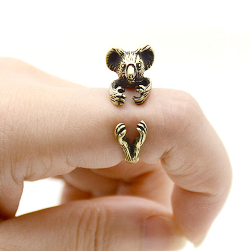 Vintage 3D Basset Hound&Labrador&Shih Tzu&Pug Rings For Women Anel Animal Ring Dog Anillos Couple Ring Men Jewelry Lover Gift