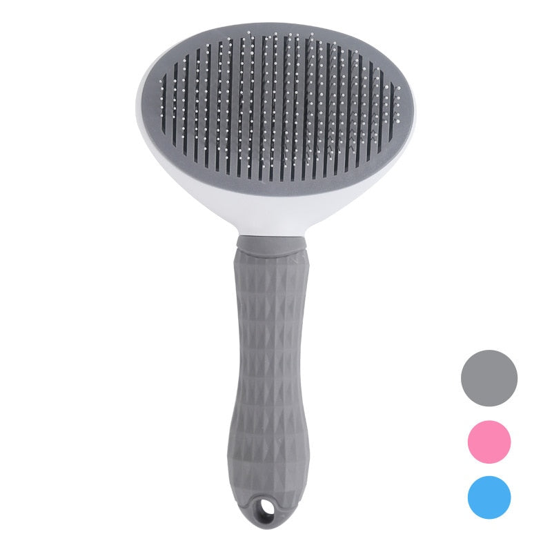 Pet Comb Cat Brush Remove Hair Stainless Steel Needle Comb for Cats Non-slip Grooming Brush Stainless Steel Dog Comb Brushes Pet