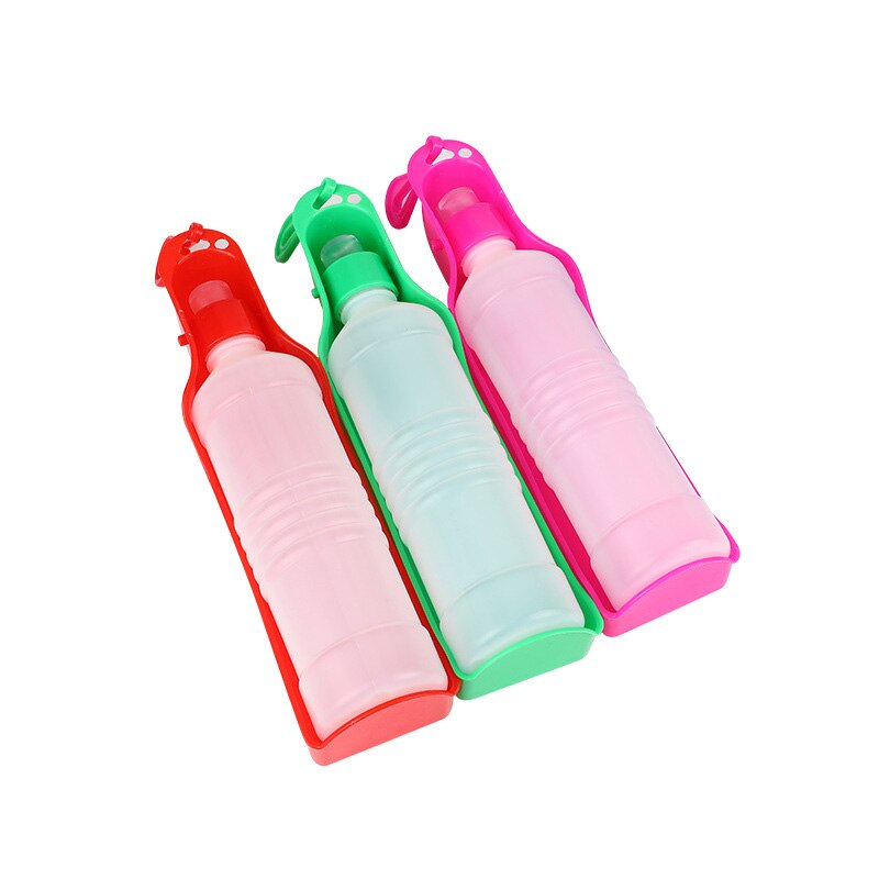 250Ml/500Ml Portable Dog Water Bottle Outdoor Foldable Pet Water Bottle Travel Dog Drinking Water Feeder Dog Folding Drinker