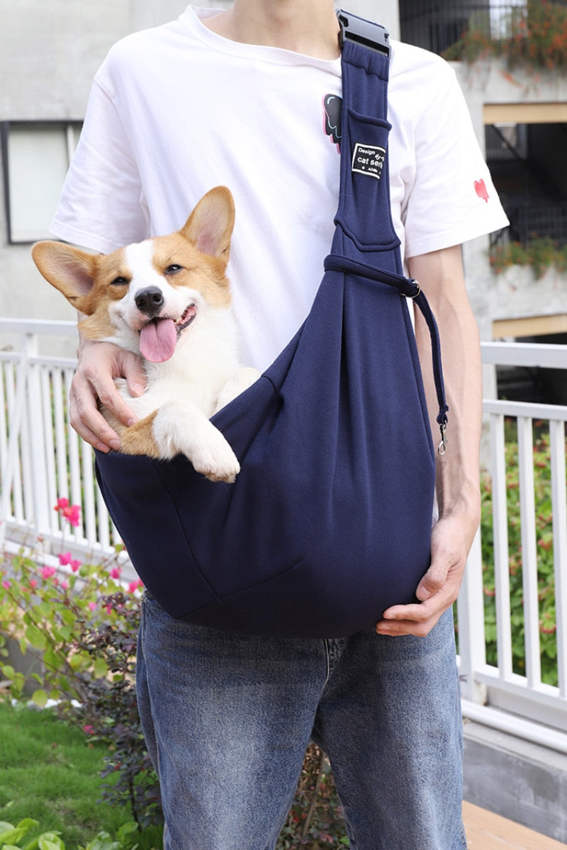 Pet Dog Carrier Bag Outdoor Travel Puppy Breathable Shoulder Fold Backpack Dogs Comfort Crossbody Handbag Kitten Transport Pets