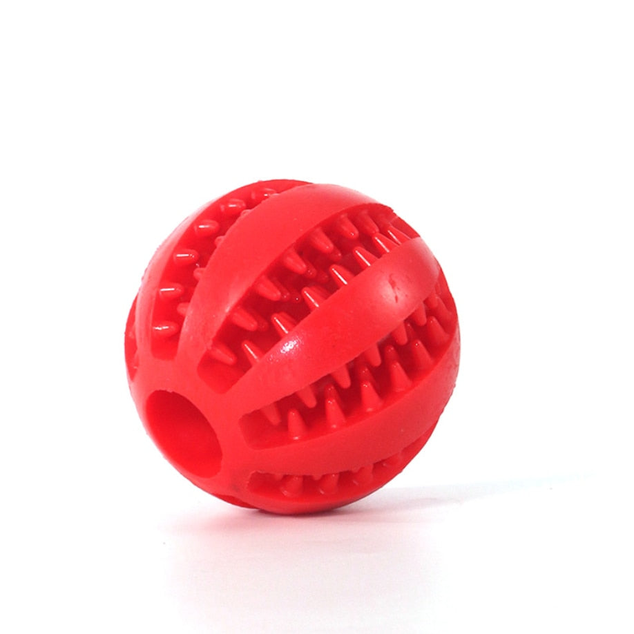 5cm Natural Rubber Pet Dog Toys Dog Chew Toys Tooth Cleaning Treat Ball Extra-tough Interactive Elasticity Ball for Pet Products