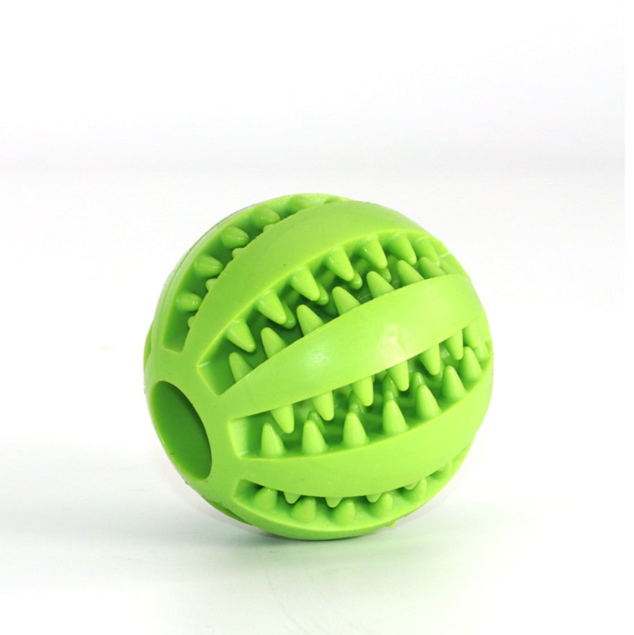 5cm Natural Rubber Pet Dog Toys Dog Chew Toys Tooth Cleaning Treat Ball Extra-tough Interactive Elasticity Ball for Pet Products