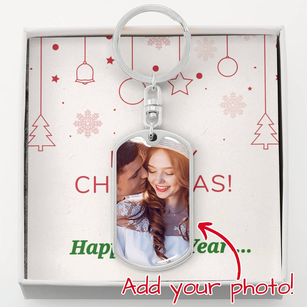 Dog Tag BU Swivel Keychain + POD MC