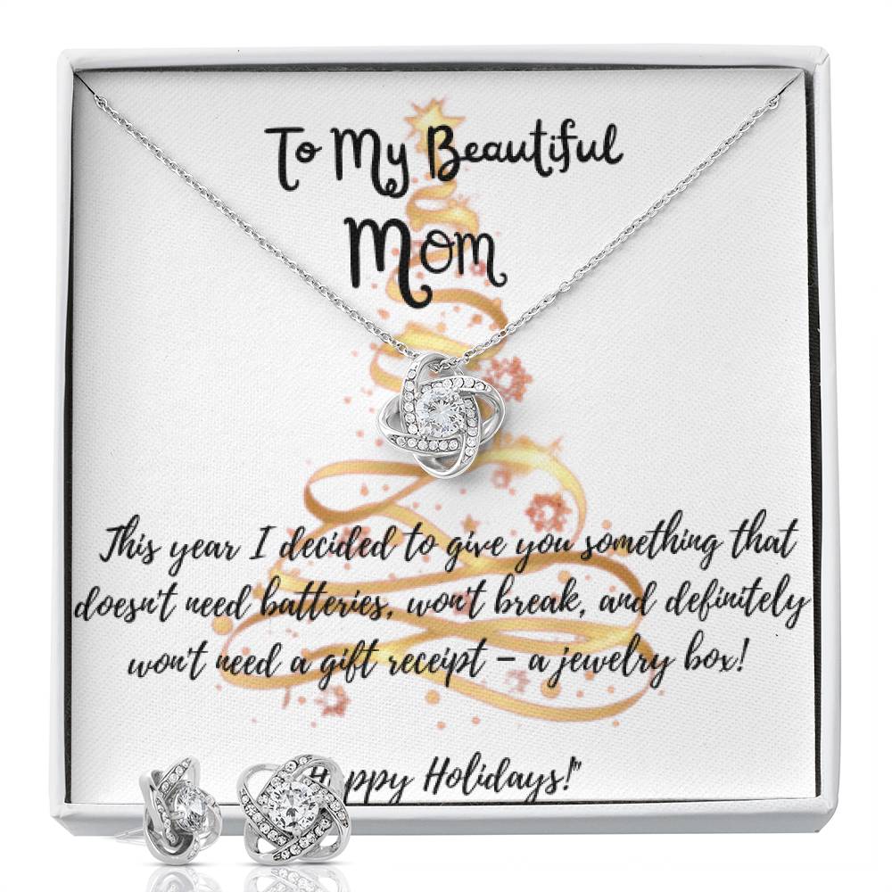 Jewelry Set Beautiful Mom Happy Holidays     (Humor 2)