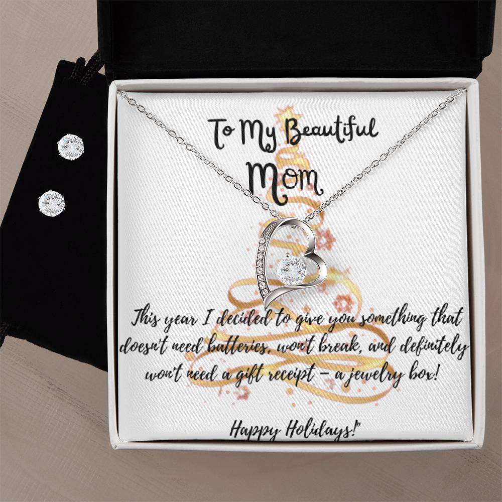 Jewelry Set Beautiful Mom Happy Holidays     (Humor 1)