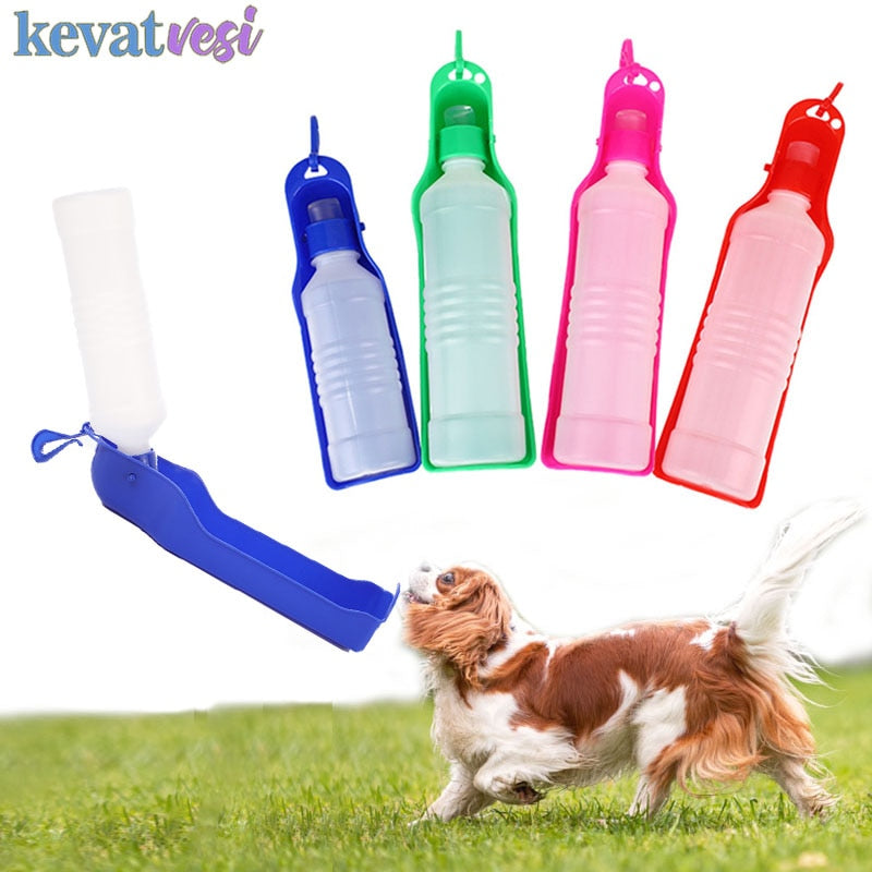 250Ml/500Ml Portable Dog Water Bottle Outdoor Foldable Pet Water Bottle Travel Dog Drinking Water Feeder Dog Folding Drinker