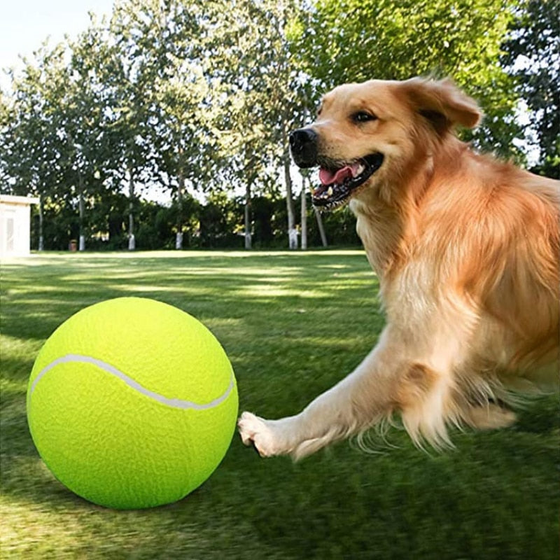 Pet Dog Toy 9.5Inch Ball Inflatable Giant Tennis Training Chewing Product Interactive Plush Stuffed Toys Dog Accessories