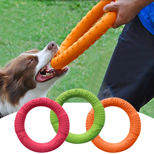 Mini Dog Toys Training Ring Puller Puppy Flying Disk Chewing Toy Outdoor Interactive Toys For Dogs Game Playing Toys For The Dog